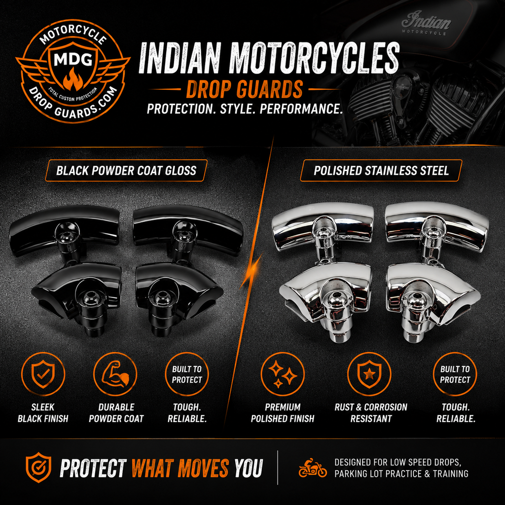 Motorcycle Drop Guards for Indian Motorcycles