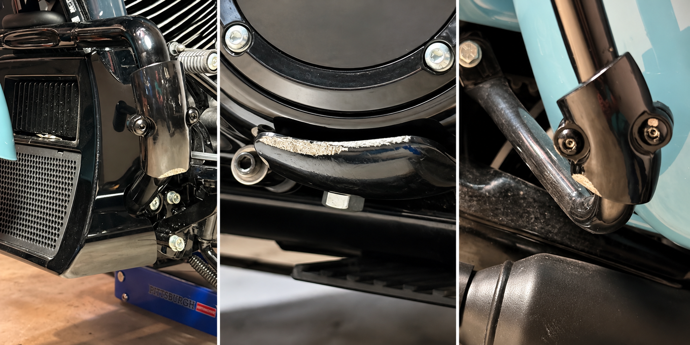 With Motorcycle Drop Guards