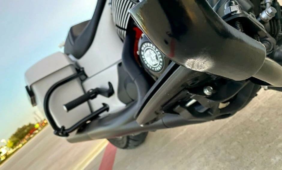 motorcycle drop guard protect your  bike front guard too the hit