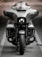 Black Powder Coat Gloss for Harleys - motorcycledropguards