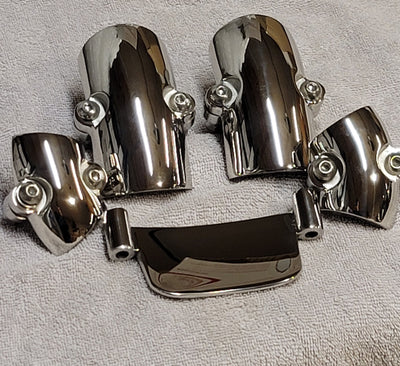 Polished Stainless Steel Motorcycle Drop Guards for Harleys (Click To Order) - motorcycledropguards
